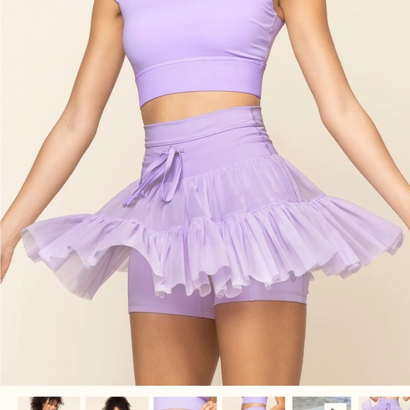 POPFLEX Lilac Skater Skirt - Picture 2 of 4